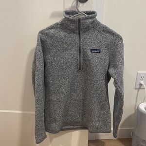 Patagonia Heather Gray Half-Zip Fleece Pullover
